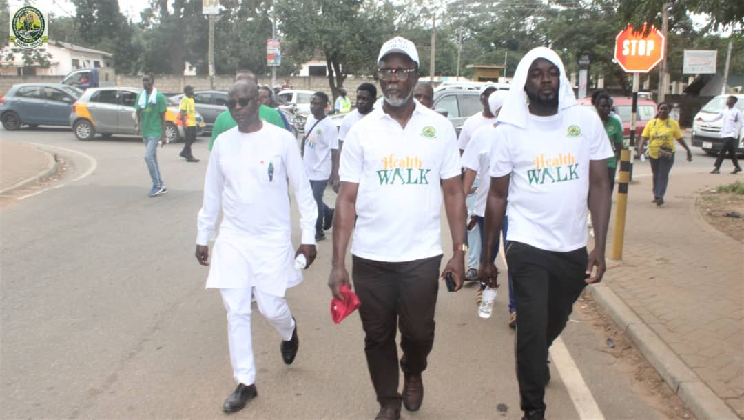 You are currently viewing Okaikwei North MCE, Staff Walk For Health